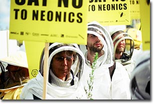 neonicotinoids say no protest